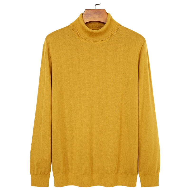 Double-Collar Wool Sweater