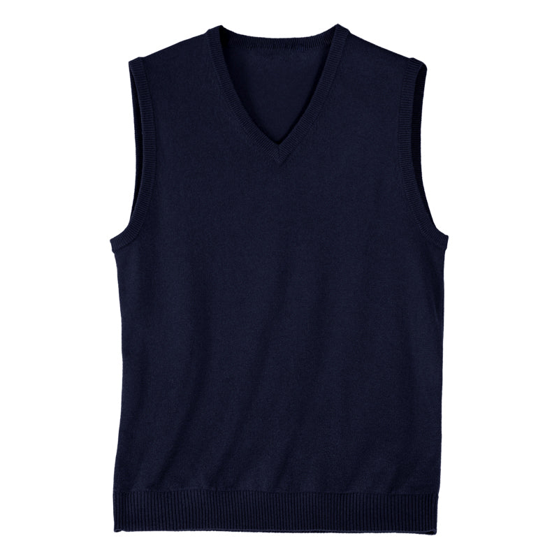 Basic wool V-neck vest