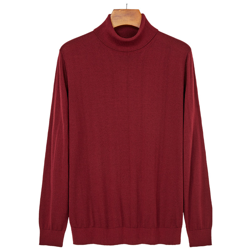 Double-Collar Wool Sweater