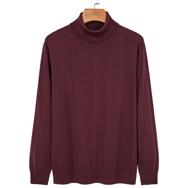 Double-Collar Wool Sweater