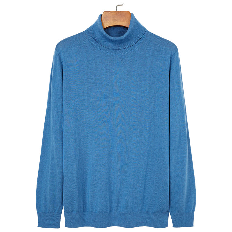 Double-Collar Wool Sweater