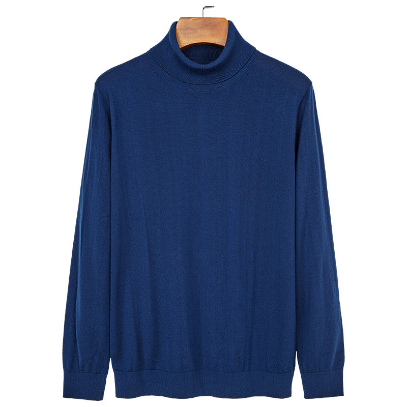 Double-Collar Wool Sweater