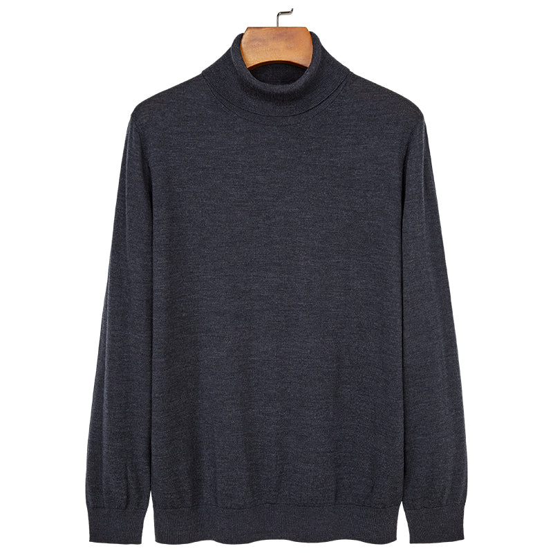 Double-Collar Wool Sweater