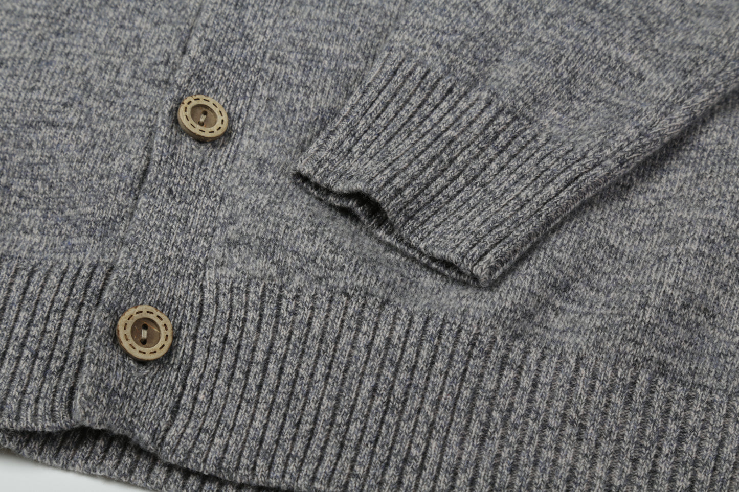 camel V-neck cardigan